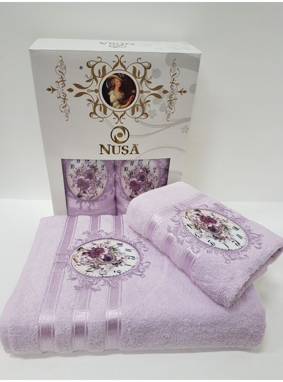Набор полотенец Nusa Прованс (50x90/70x140) лиловый
